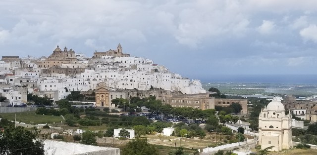 Beautiful Ostuni and the valley
